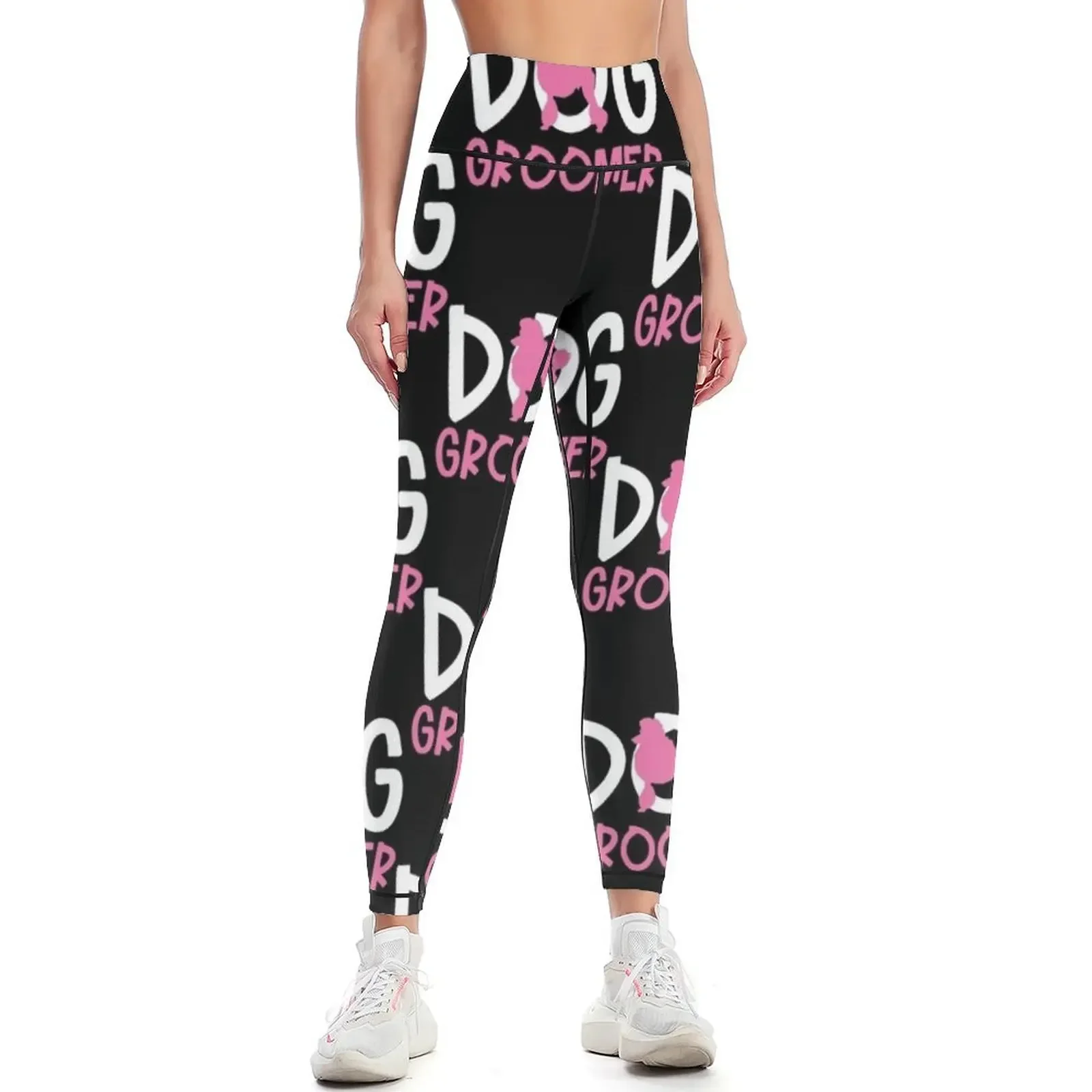 

Poodle Dog Groomer Leggings Training pants gym womans push up tights for high waist Womens Leggings