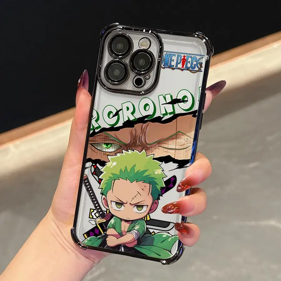 لطيف قطع زورو لينة غطاء الهاتف القضية آيفون 13 14 11 17 الهواء 12 15 زائد 16 برو ماكس