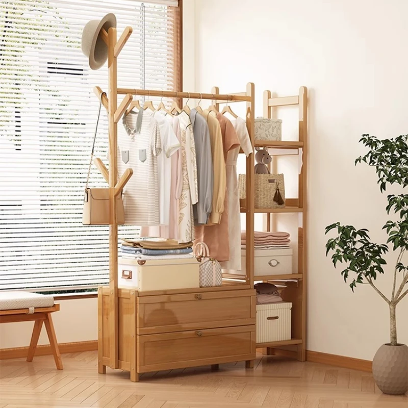 

Standing Minimalist Coat Racks Clothes Modern Garment Plant Shelves Coat Racks Open Floor Arara De Roupa Entrance Hall Furniture