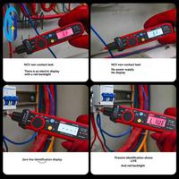 AF89-UNI-T UT118C Pen-Type Meter Digital 600V DC AC Voltmeter True RMS Frequency Meter NCV Capacitance Resistance Test