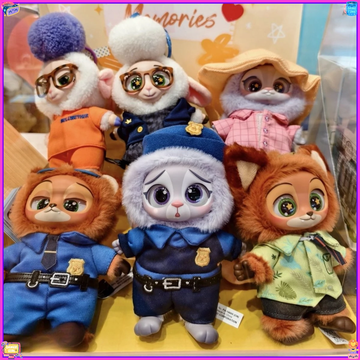 حقيقي MINISO صندوق أعمى Zootopia أفخم سلسلة نيك وجودي دمية المعلقات أنيمي أفخم #3