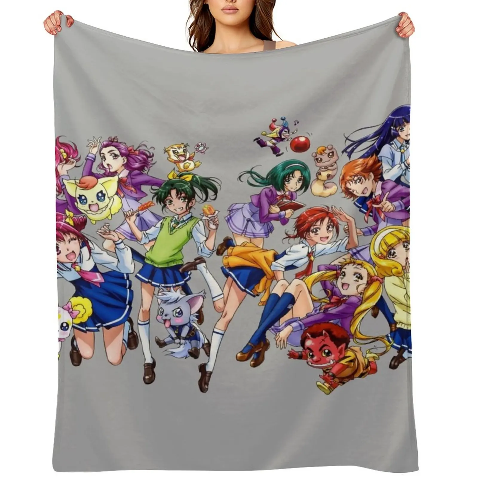 

Pretty Cure All Stars Reika Aoki Miyuki Hoshizora Toei Animation Throw Blanket Luxury Brand For Sofa Thin Nap Picnic Blankets