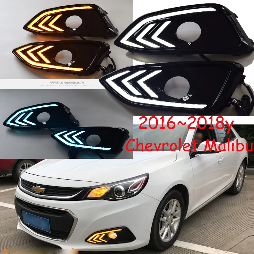 

car bumper headlight for chevrolet Malibu daytime light 2016~2018y DRL car accessories LED headlamp for Malibu fog light