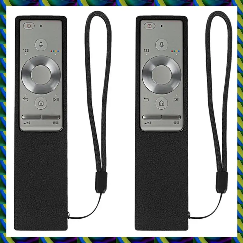 Harian 2X Penutup untuk Samsung QLED TV Bluetooth Remote Control BN59-01272A BN59-01265A BN59-01270A Case Tahan Guncangan Hitam