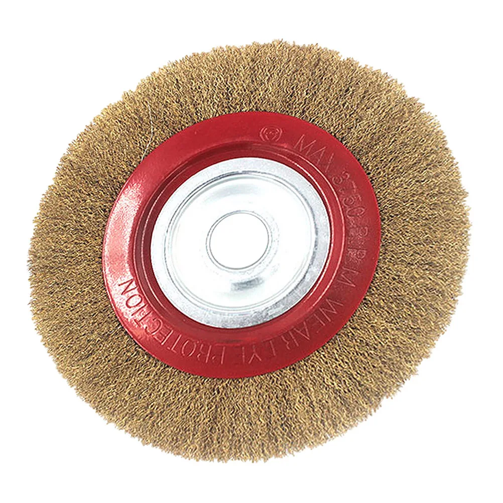 

6 Inch Steel Wire Polishing Brush Professional Rust Removal Buffing Wheel Suitable for Rotary Tools Cleaning Steel Wire Brush