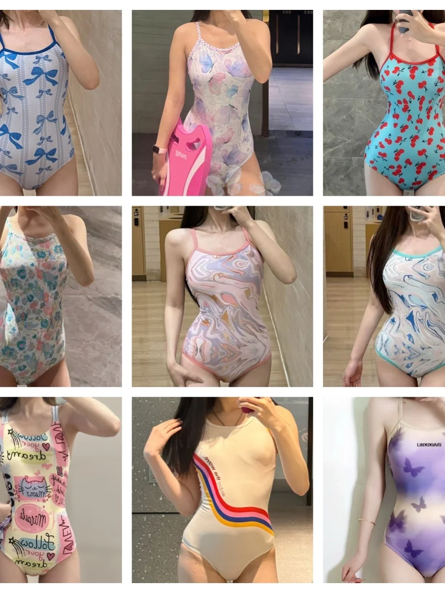 

Новый женский слитный купальник 2025 года: профессиональный спортивный, повседневный, модный, для студентов и любителей плавания