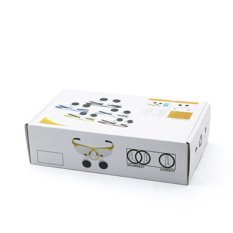 Lenti binoculari mediche professionali da laboratorio da 3,5x420 mm con lampada frontale a LED