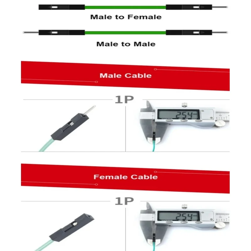 40Pcs 20cm 24AWG Silicone Dupont Jumper Wires Platinum Male to Male,Male to Female,Female to Female 4 Colors for RC Drone