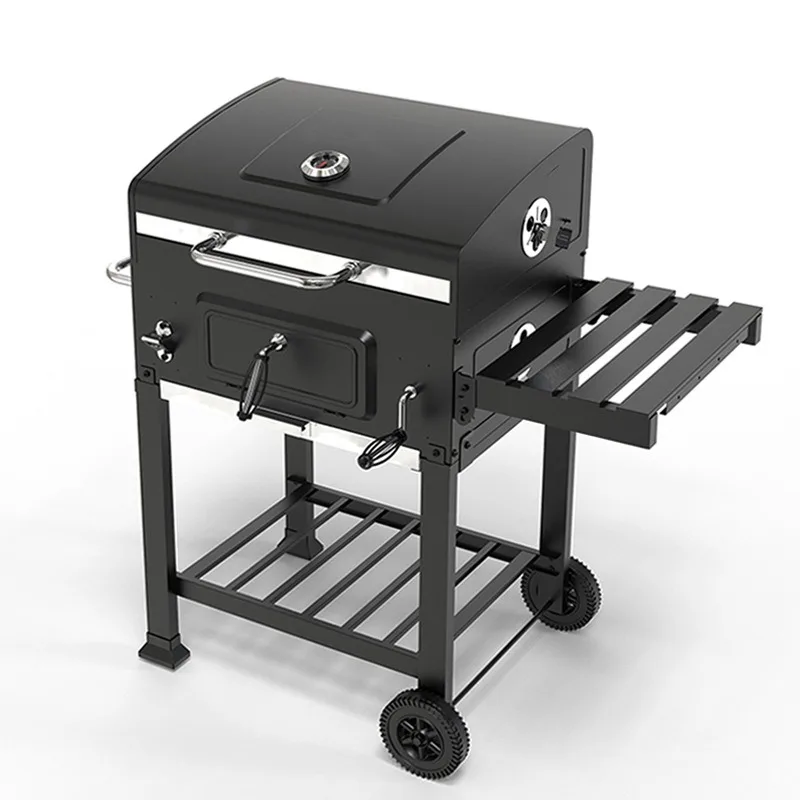 Patio BBQ Grill Outdoor Barbecue Grill American Smoker Grill for Home Garden Backyard Cooking