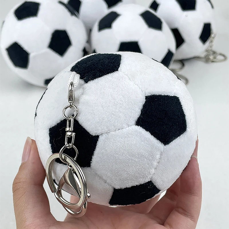 1PC Sports Basketball Football Plush Keychain New European Cup Exquisite Keyring Souvenir DIY Decoration Bag Pendant Accessory