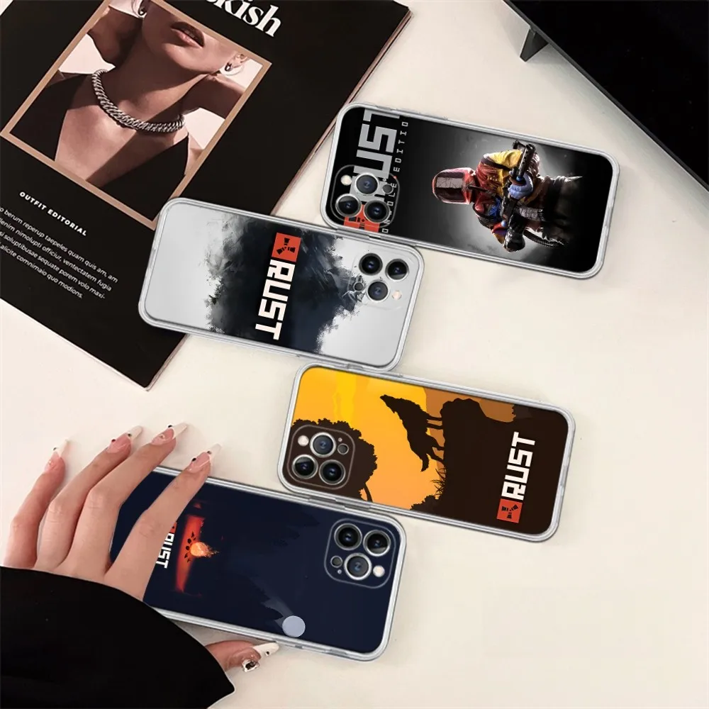 RUST Game Phone Case Silicone Soft For Iphone 16 15 14 13 12 11 Pro Mini XS MAX Plus X Cover