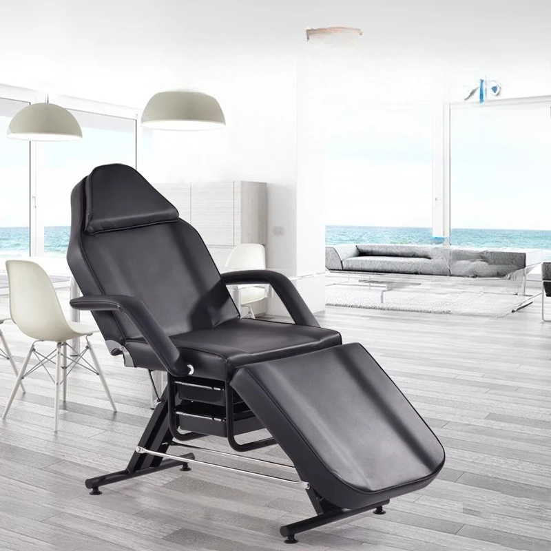 

Nail Portable Massage Tables Foldable Beauty Knead Iron Leg Massage Tables Tattoo PU Leather Salon Furniture Mesa De Masaje MH