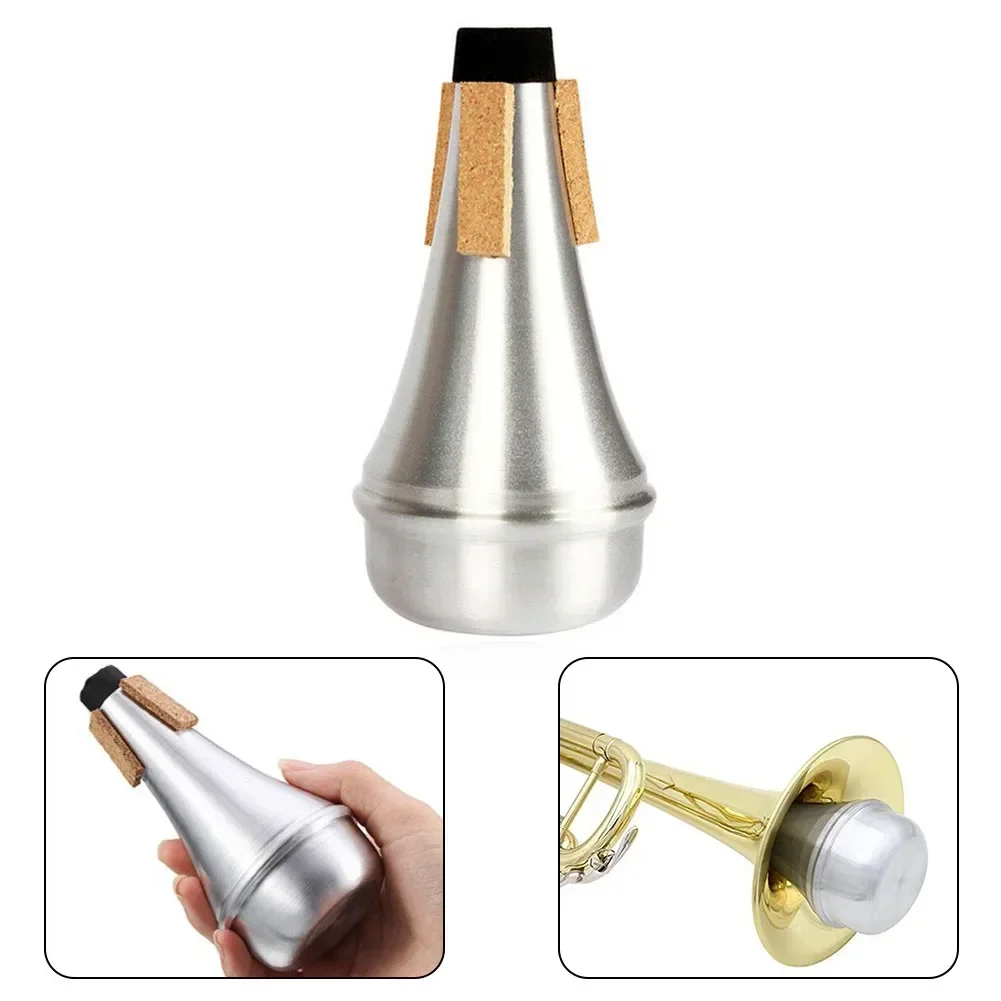 High Quality Useful Brand New Trumpet Mute Silenter Beginner Trumpets Tool Anti-disturbance Lightweight Practice 133mm