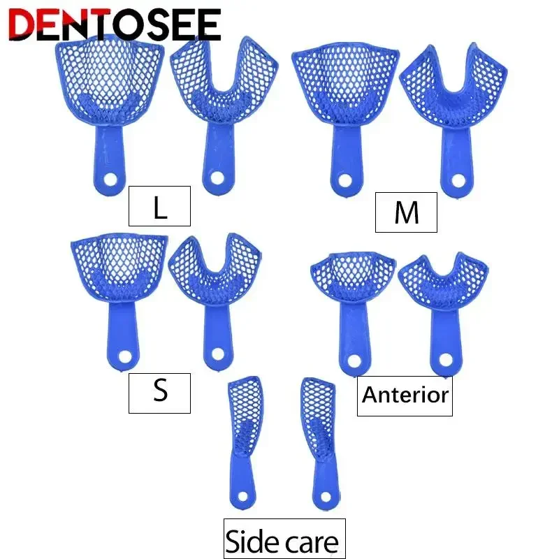 

2Pcs/set Dental Impression Trays Plastic-Steel Dental High Temperature Disinfection Oral Hygiene Teeth Holder Materials Dentist