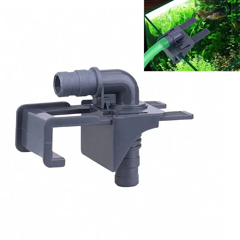 

New 1Pc Plastic Aquarium Fish Tank Water Pipe Connector Fish Tank Mount Holder Inflow Outflow Stretchable Aquarium Accessories