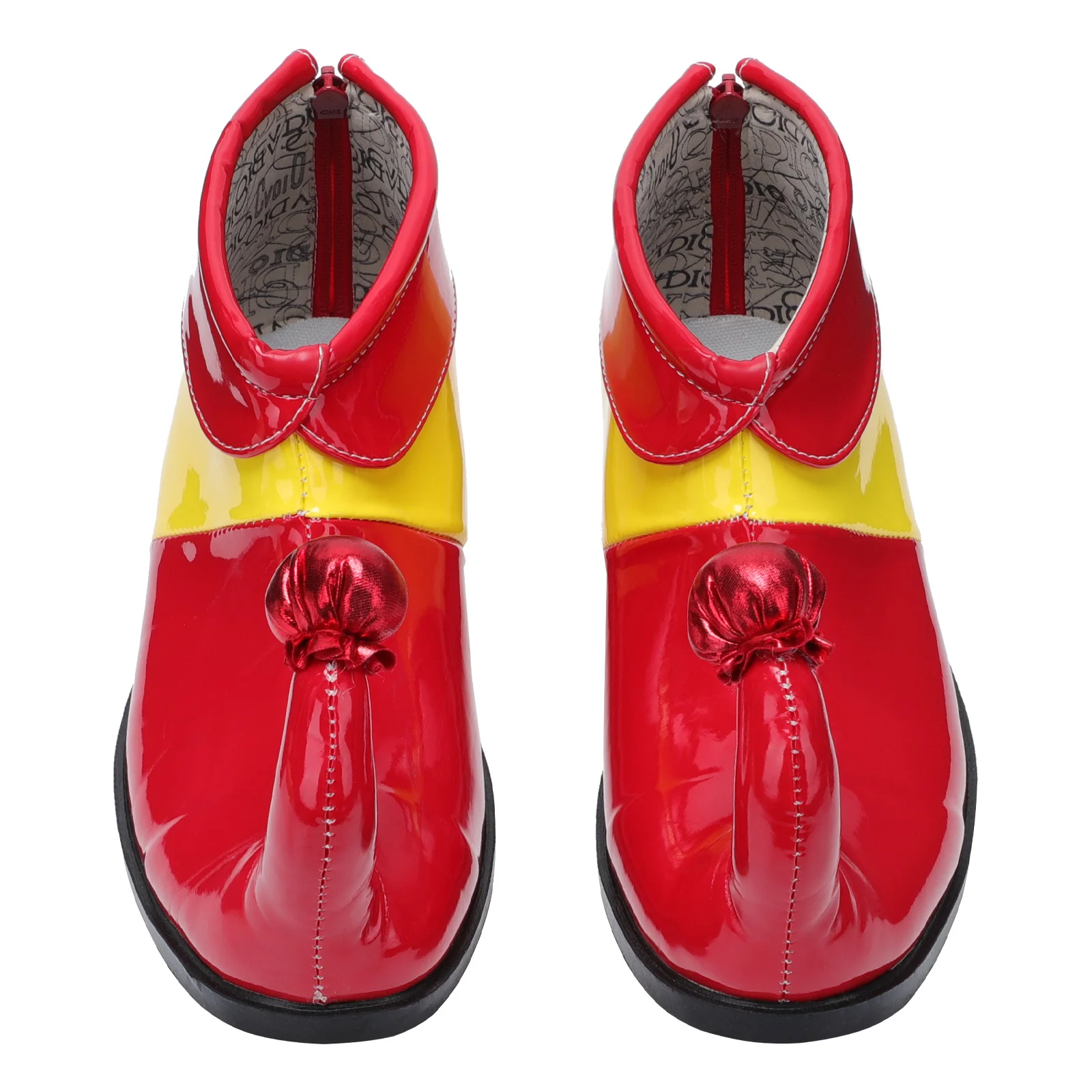 1 paio di scarpe in corno stivali da clown colorati per accessori cosplay per feste di carnevale di Halloween Pu comodi vestibilità ampia ed eleganti