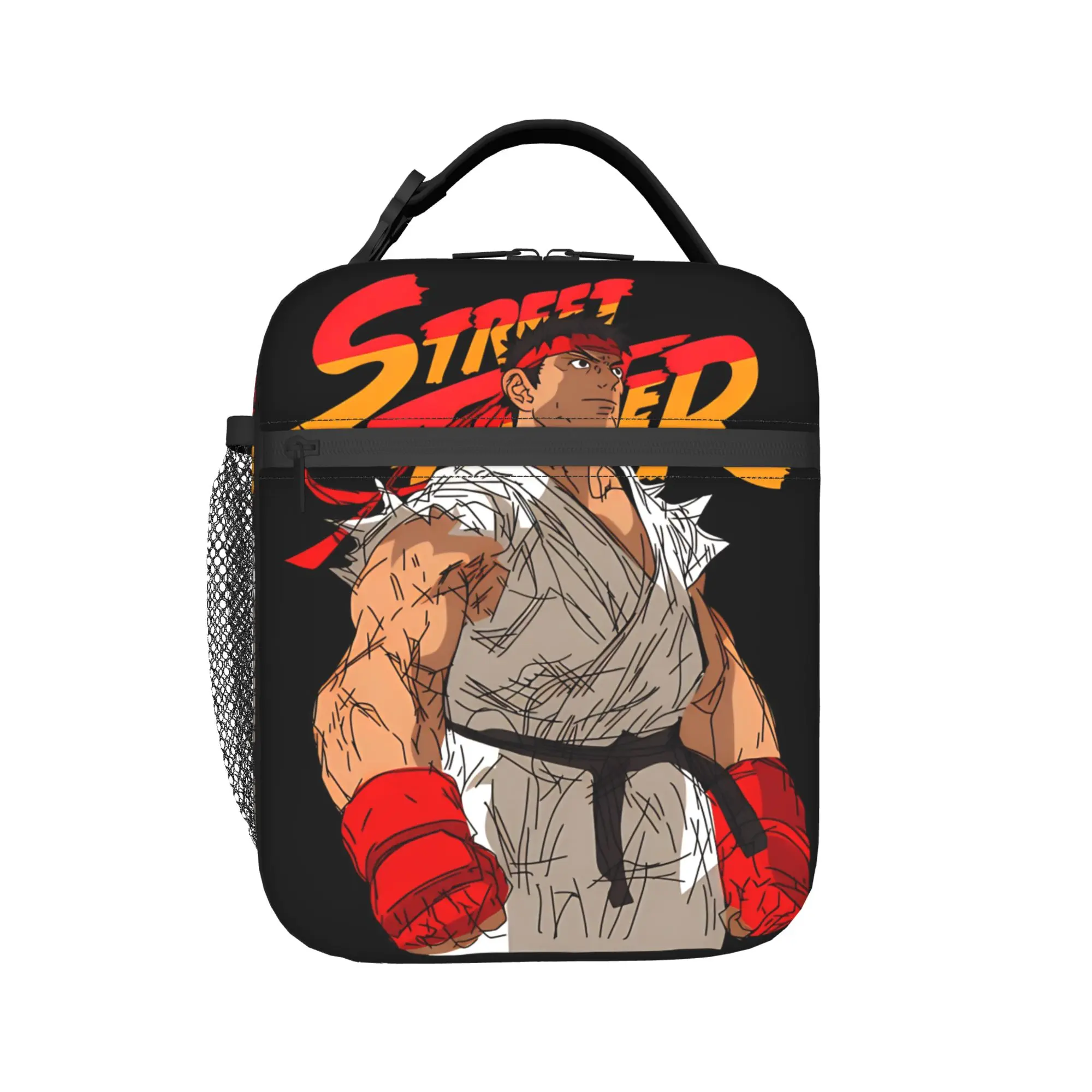 Streets Fighters RYU Movie 2026 Thermal Insulated Lunch Bags for School  Portable Bento Box Men Women Thermal Cooler Lunch Box