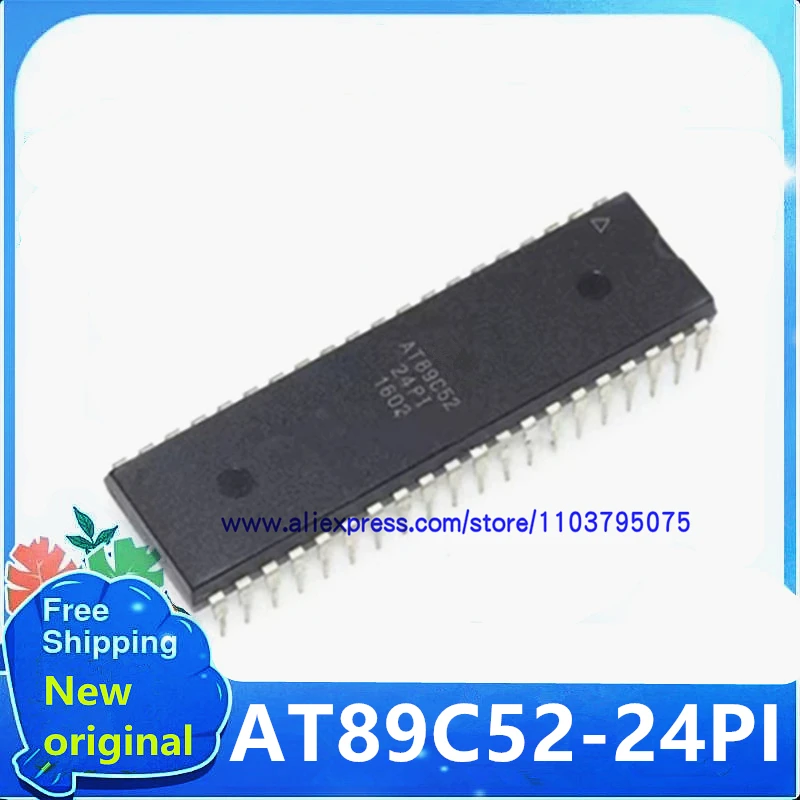 

10pcs/lot AT89C52-24PI AT89C52 DIP-40 New original IC In stock
