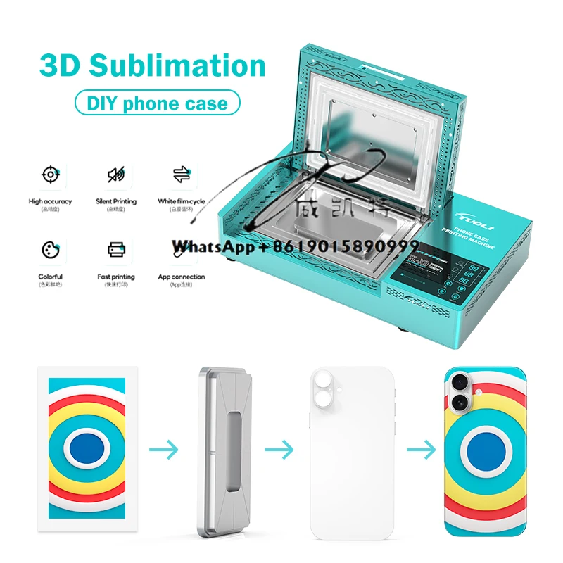 TuoLi Small Home Business Ideas Diy Mobile Cover Printing Machine to Print Pictures on Phone Case