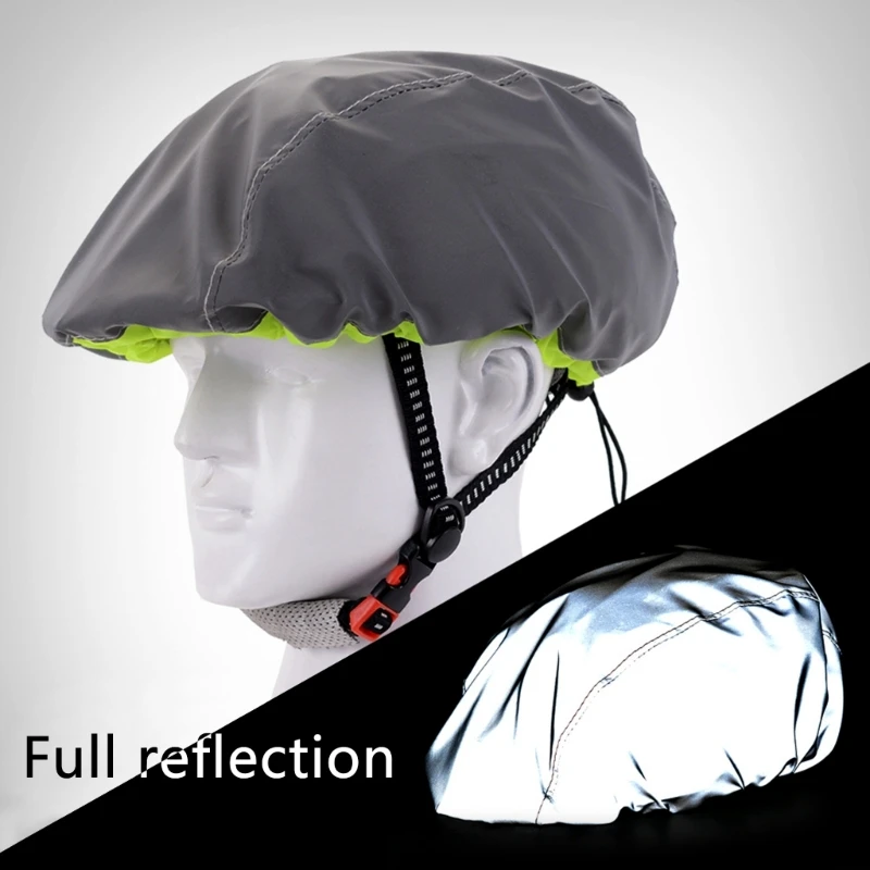 Bicycles Helmet Cover Waterproof High Visibility Reflective Cycling Helmet Cover Rainproof Windproof Bike Rain Cover