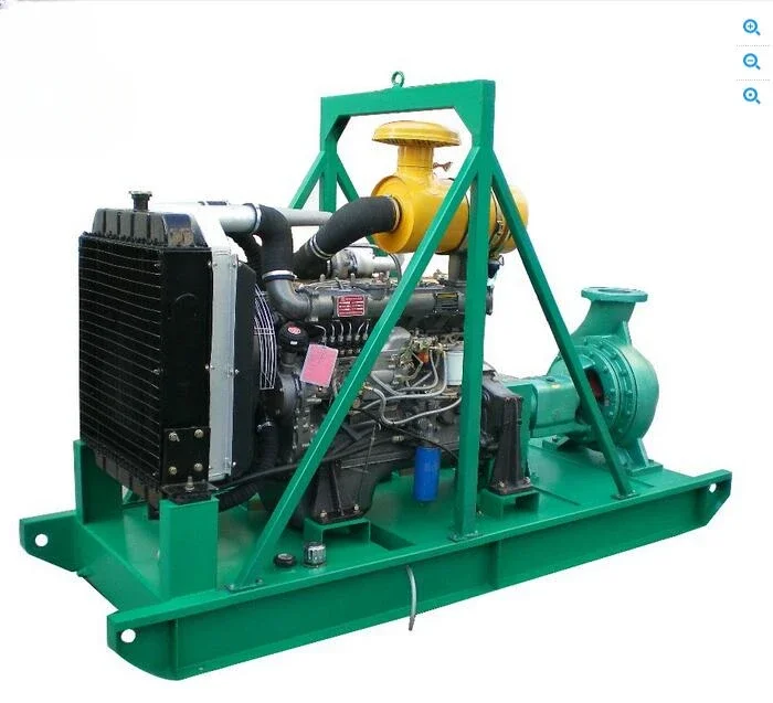 High quality dewatering pump with 10KW/ZS195 diesel engine driv