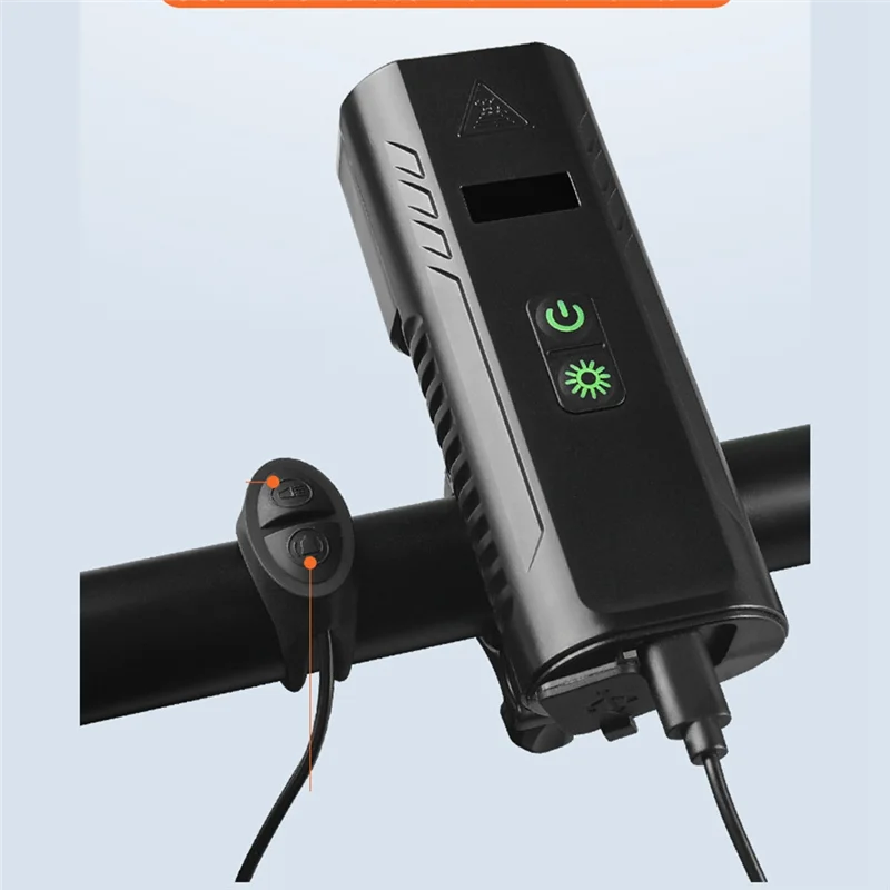 Fari per biciclette Illuminazione luminosa per esterni Torcia per guida notturna, Abbigliamento da equitazione antipioggia per clacson per mountain bike