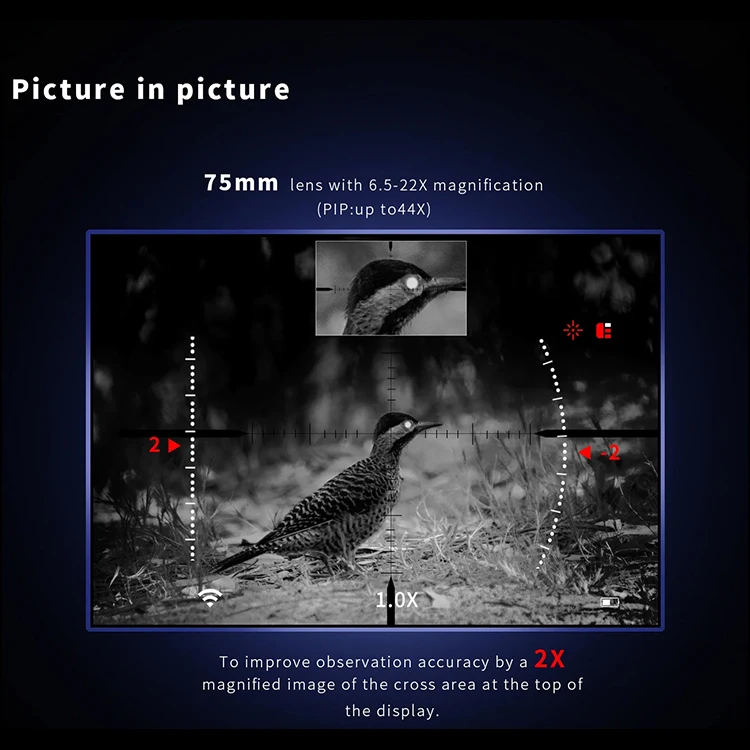 6.5-22x NV810 Scope Hunting Night Vision Monocular Night Vision Scope for Hunting