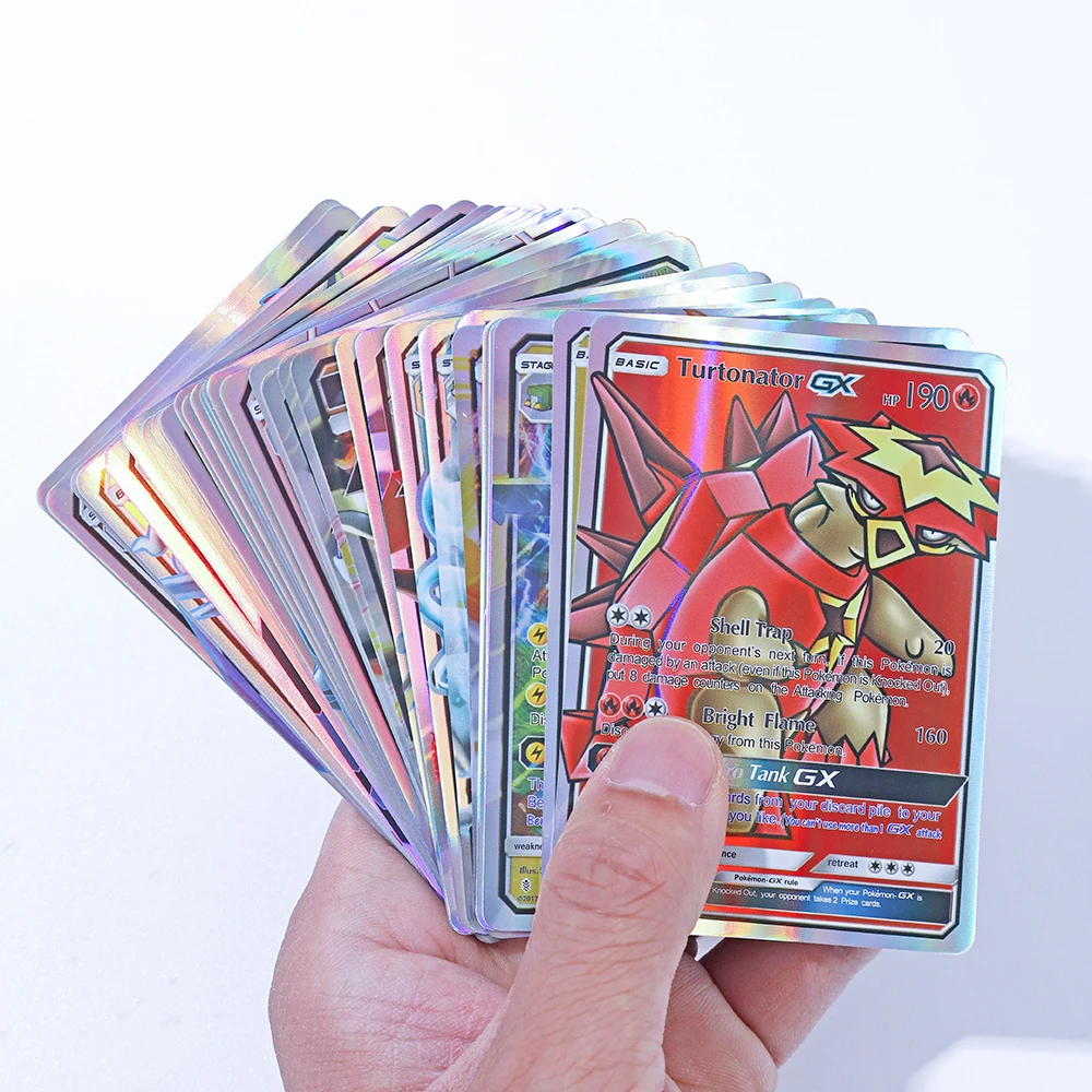 20Pcs English Pokemon Cards GX Tag Team Vmax EX Mega Shining Game Battle Carte Trading Collection Cards Toys Children Gifts