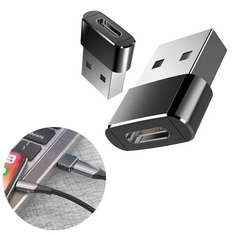 1-5Pcs Type C To USB Adapter Data Sync Converter Adapter For Devices For Laptop Computer Android Phone OTG Connector Accessories