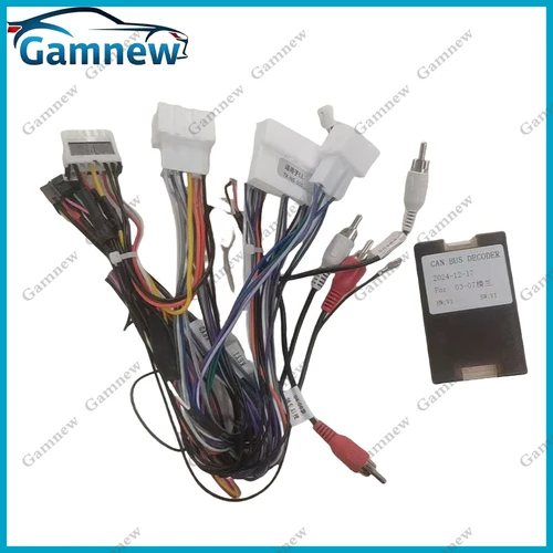 Imagen 2 del producto Adaptador de arnés de cableado de 16 pines para coche, decodificador de caja Canbus, Cable de alimentación de Radio Android para Nissan Murano Z50 2003-2007