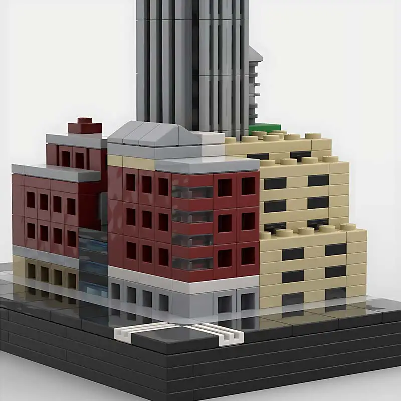 Street View Steinway Tower Model MOC World Famous Skyscraper Building Blocks Technology Bricks Toy Children\'s Christmas Toys