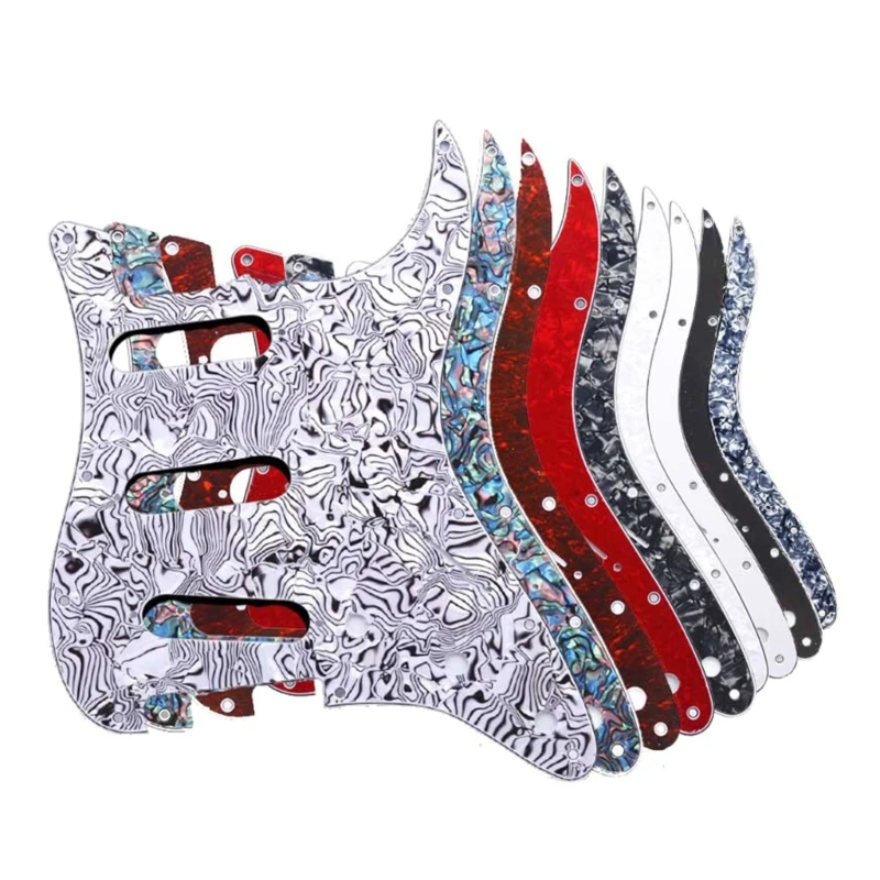 1Pc 3Ply S+S+S 11 Holes . Electric Guitar Pickguard Scratch Plate Pick Guards for US/Mexico Made Modern Guitar Parts