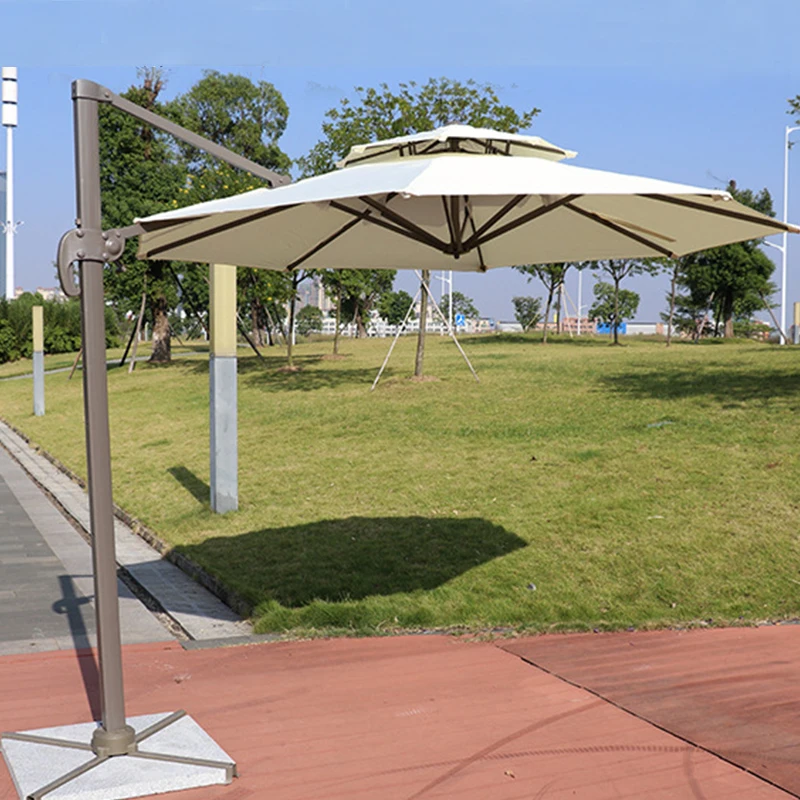 Round Heavy Duty Wind Proof Beach Umbrella 3 Meter Dia Beach Umbrella with Stand