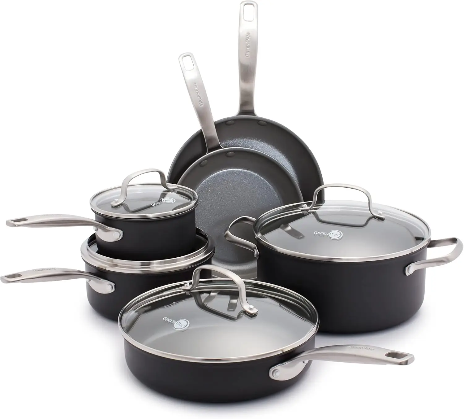 

7 - Piece Cookware Set for Kitchen Cooking, Stainless Steel, No Color Specified, Triple Ply