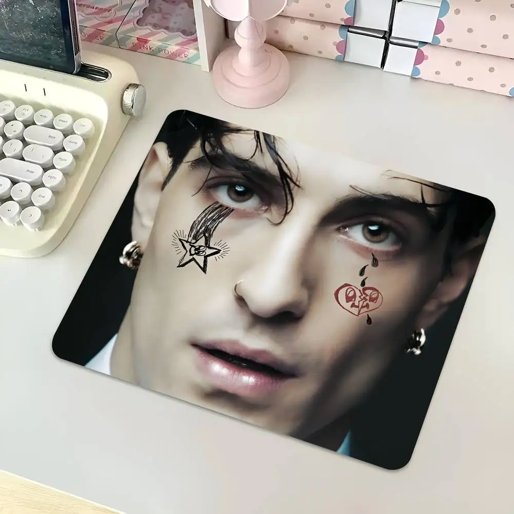 1pc D-Damiano David Funny Small Mousepad Keyboard Pad Laptop Cushion Non-slip Deskpad