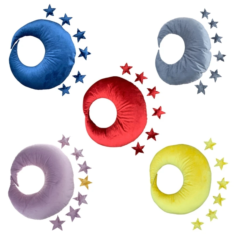 

B2EB Baby Posing Moon Pillow Set Newborn Photography Props Infants Photo Accessories