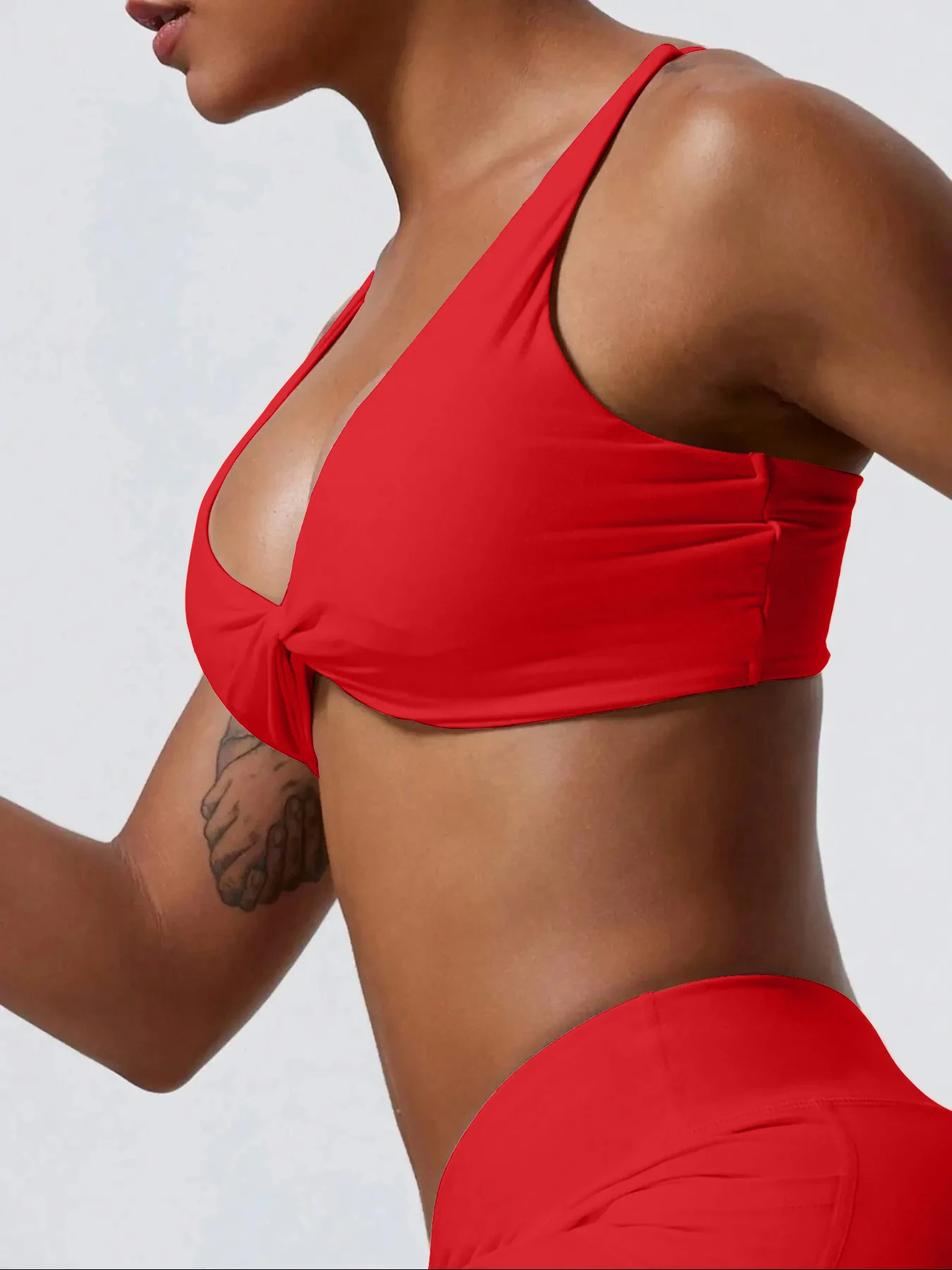 حمالة صدر رياضية مقاومة للصدمات ملابس رياضية للنساء سريعة الجفاف ملابس لليوجا تصميم مطوي حمالة صدر للتمرين قطع علوية قصيرة للسيدات #3