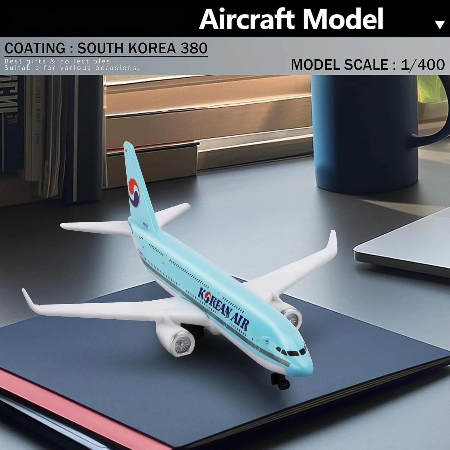 

16 см A380 Корейская литая под давлением металлическая модель самолета с подставкой для подарка или демонстрационного украшения для любителей авиации