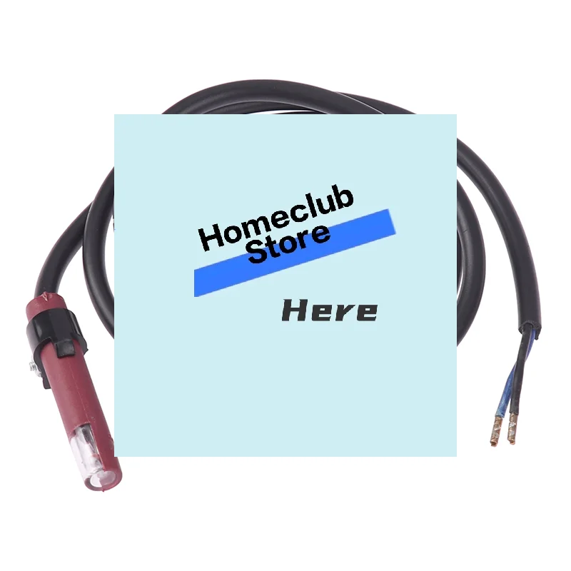 1Pc Burner Waste Oil QRB1 Flame Detector Photosensitive Electric Eye Burner Detection Photoresistor Red QRB1 Photocell【Homeclub