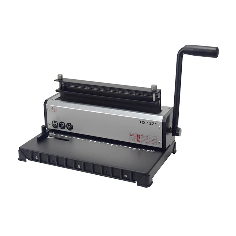 

Hole Punching Binding Machine Iron Ring Double Coil A4 Long Side A3 Short Side Universal