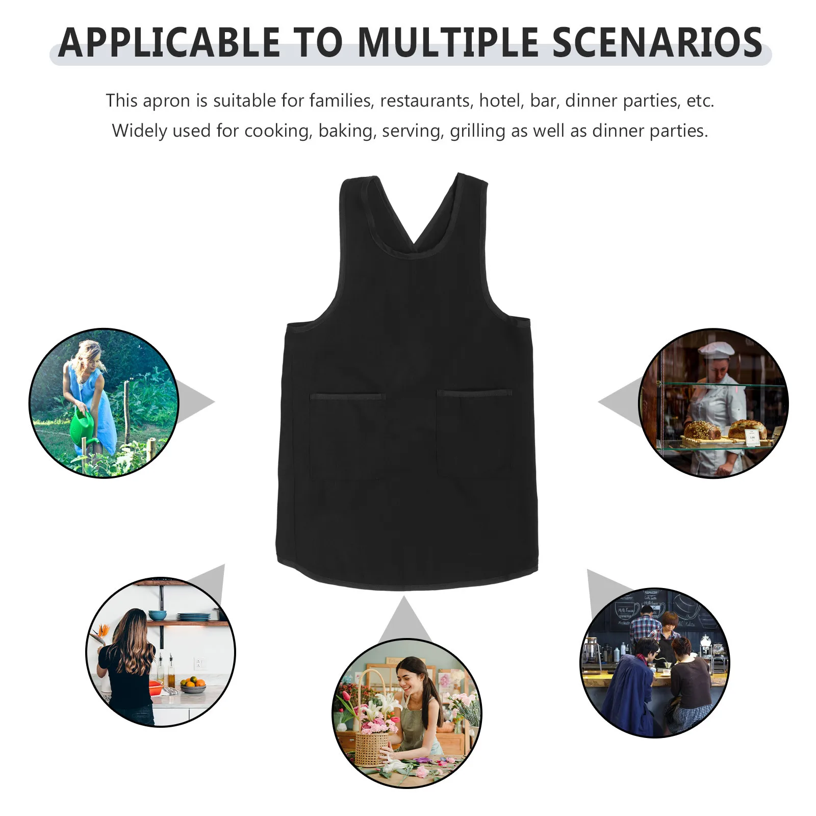 1 قطعة سترة الظهر الصليب نمط عمال المئزر النفط برهان المطبخ الطبخ الخبز شواء البستنة مقهى حفلة المئزر للرجال والنساء