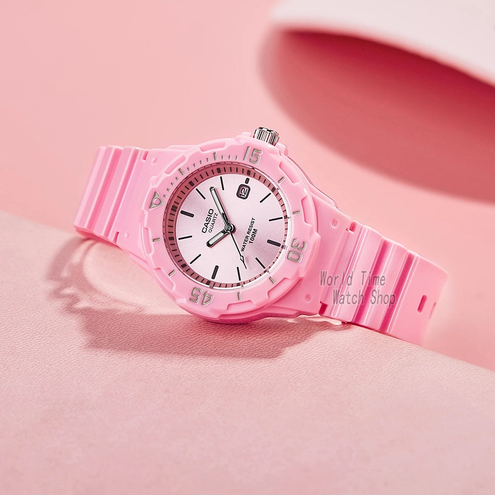 Casio women watch Casual Transparent Sport Watch Lover's Gift Clock Waterproof bright colors fashion reloj para mujer LRW-200H