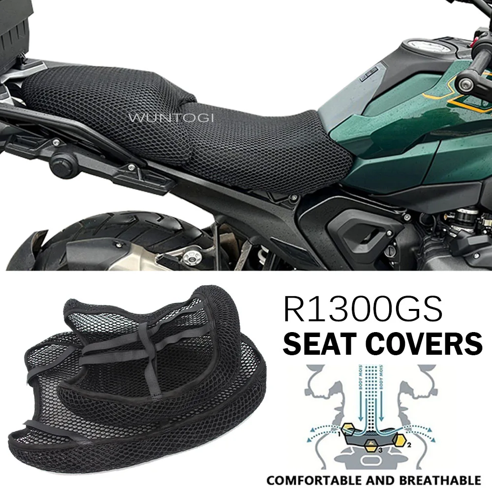 For BMW R1300GS Seat Cover R 1300GS R1300 GS Motorcycle Seat Cover Air Flow Seat Cover Seat Protect Cushion R1300GS Parts