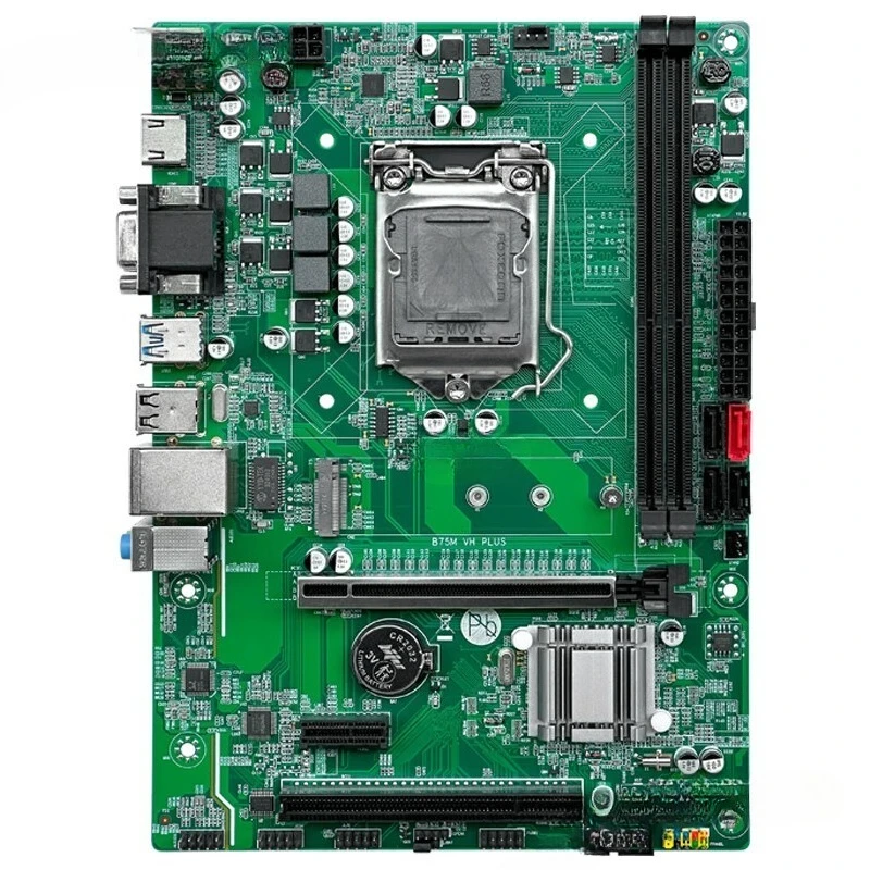 B75M/H61 main board computer desktop new main board 1155 pins DDR3 memory Core 2/3 generation i5