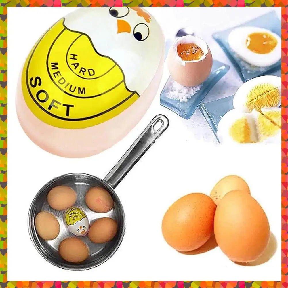 Promotion! Boil Boil Egg Thermometer Egg Color Changing Cooking Temperature Viewer Kitchen Gadget