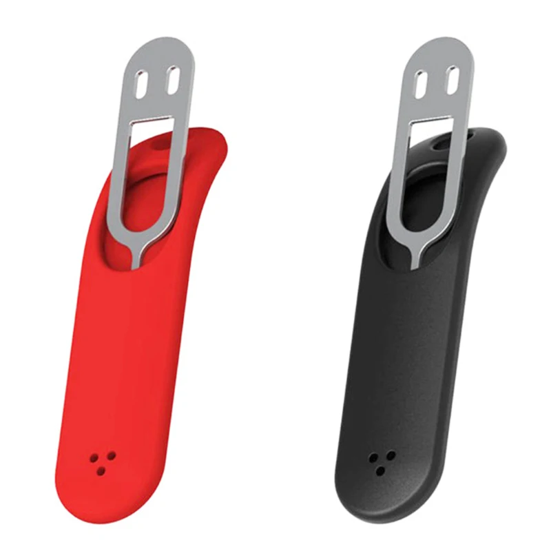 1/3pcs Silicone SIM Card Fetchers Portable Keychain Mobile Phone Tablet Stainless Steel Removal Needle Thimble Anti-lost Keyring image 4
