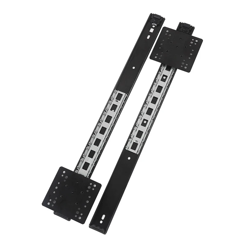 Imagem -02 - Escondido Bolso Slide para Gabinete Escondido Swing Porta Faixa Gaveta do Bolso Montagem Lateral Ferroviário Hardware