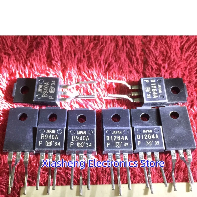 Nuevo Original 5 pares 2SB940A B940A + 2SD1264A D1264A TO-220F Transistor amplificador de Audio en Stock