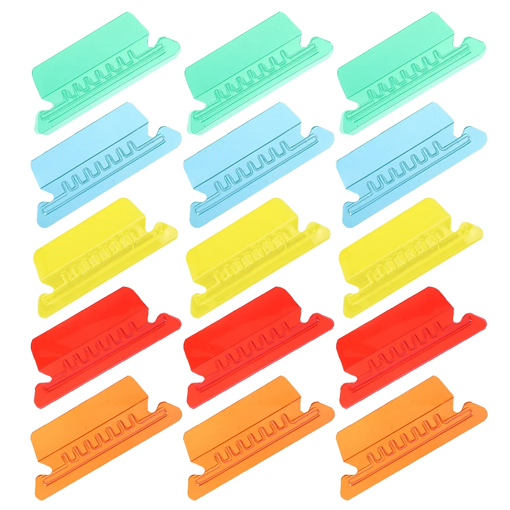 50 Pcs Hanging Color Label Clip Filing Cabinet Folders Plastic Document Organizer Binder