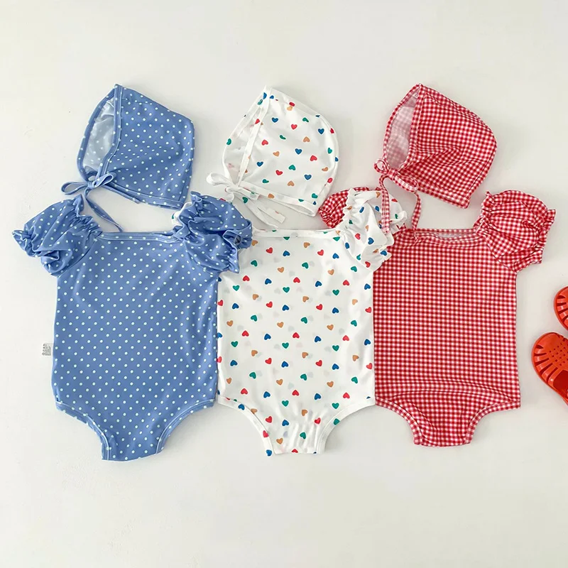 

2024 New Summer 0-3Yrs Toddler Baby Girls Beachwear Children Beach Wear Infant Baby Girls Swimsuit Kids Swimwear